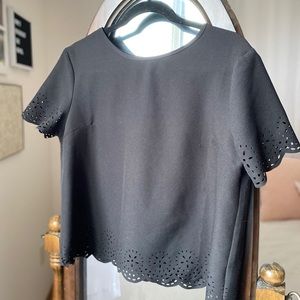 Black Die-Cut Top